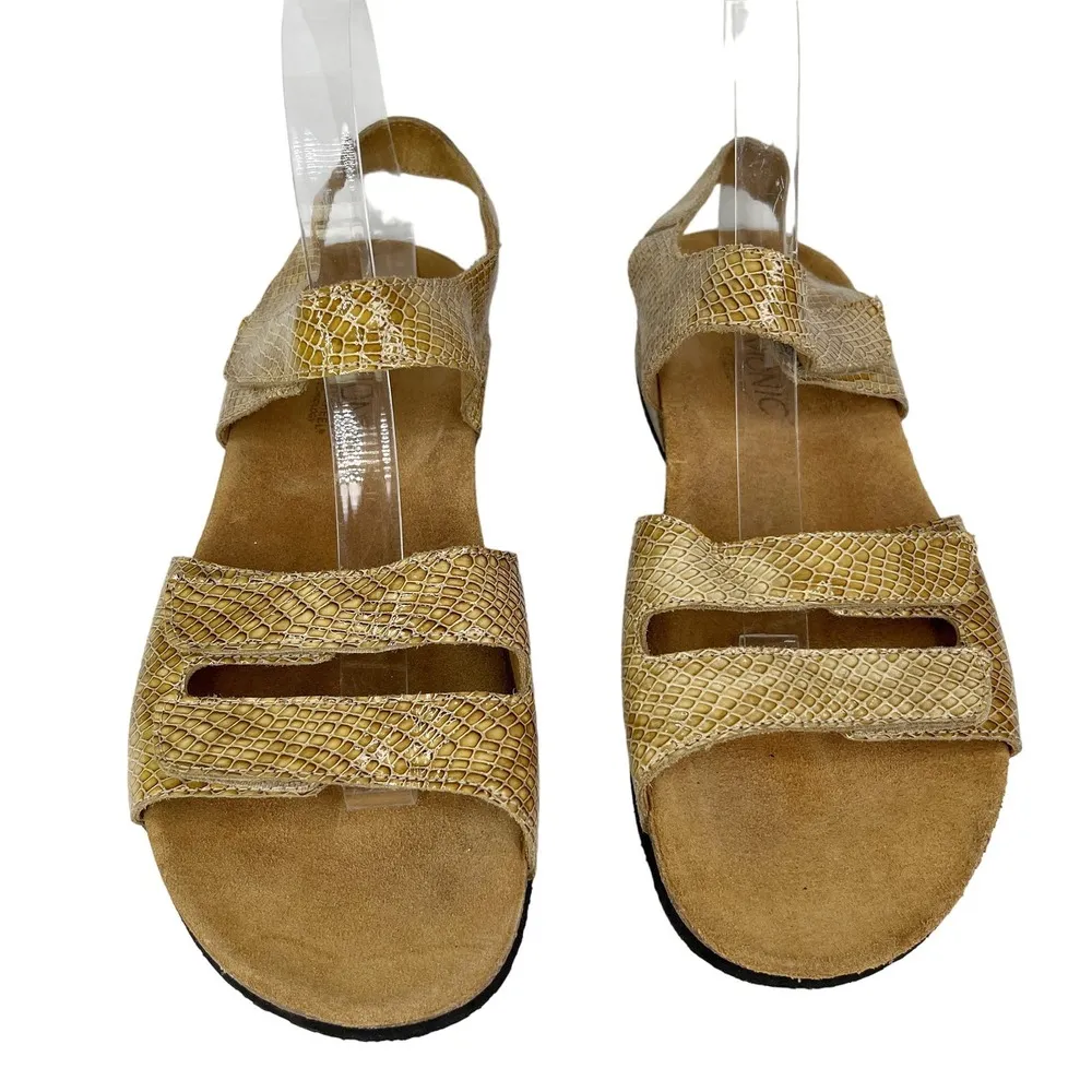 Vionic Valencia Tan Snake Print Comfort Sandal 9 Cork - Image 8