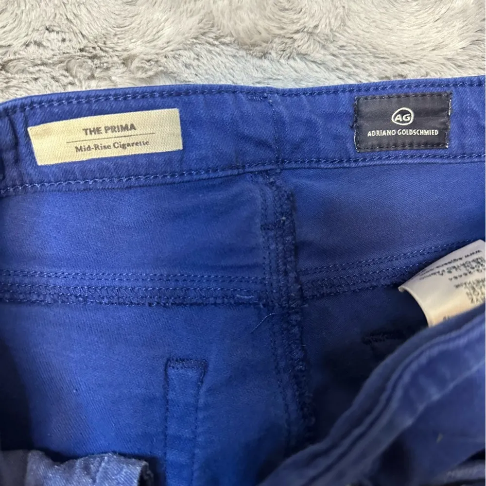 AG Adriano Goldschmied 26R The Prima Mid Rise Cigarette Jeans Cobalt Bright Blue - Image 4