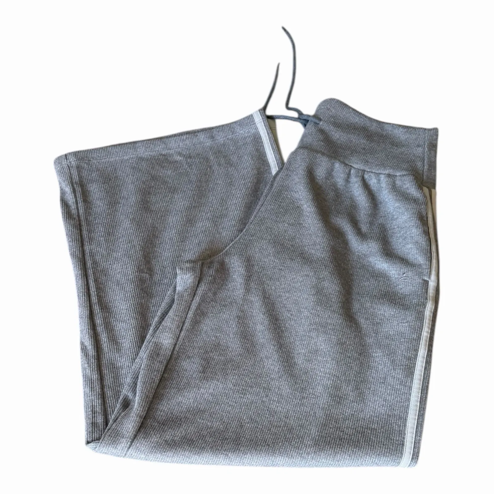 Halara Ribbed High Waisted Tummy Control Wide Leg Sweatpants Gray Small NWOT - Image 11