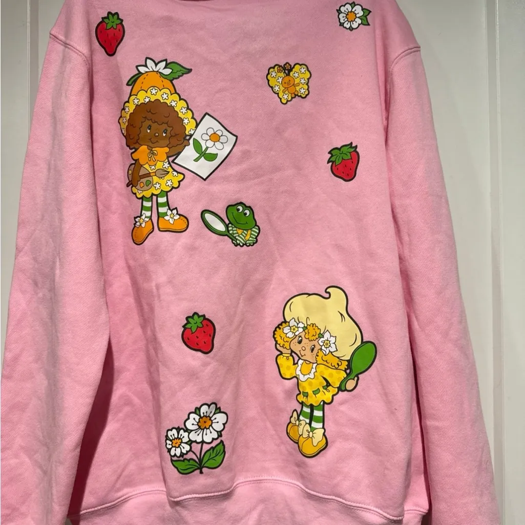 Strawberry Shortcake Zip Up Hooded Sweatshirt Size undefined - Image 5