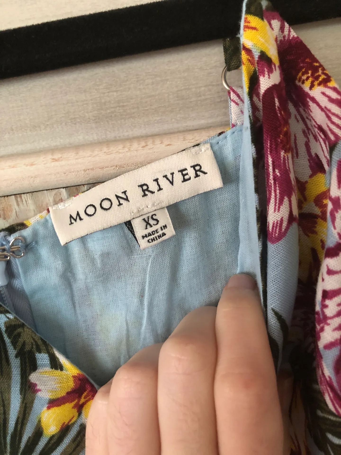 Light Blue Floral Dress - Image 5