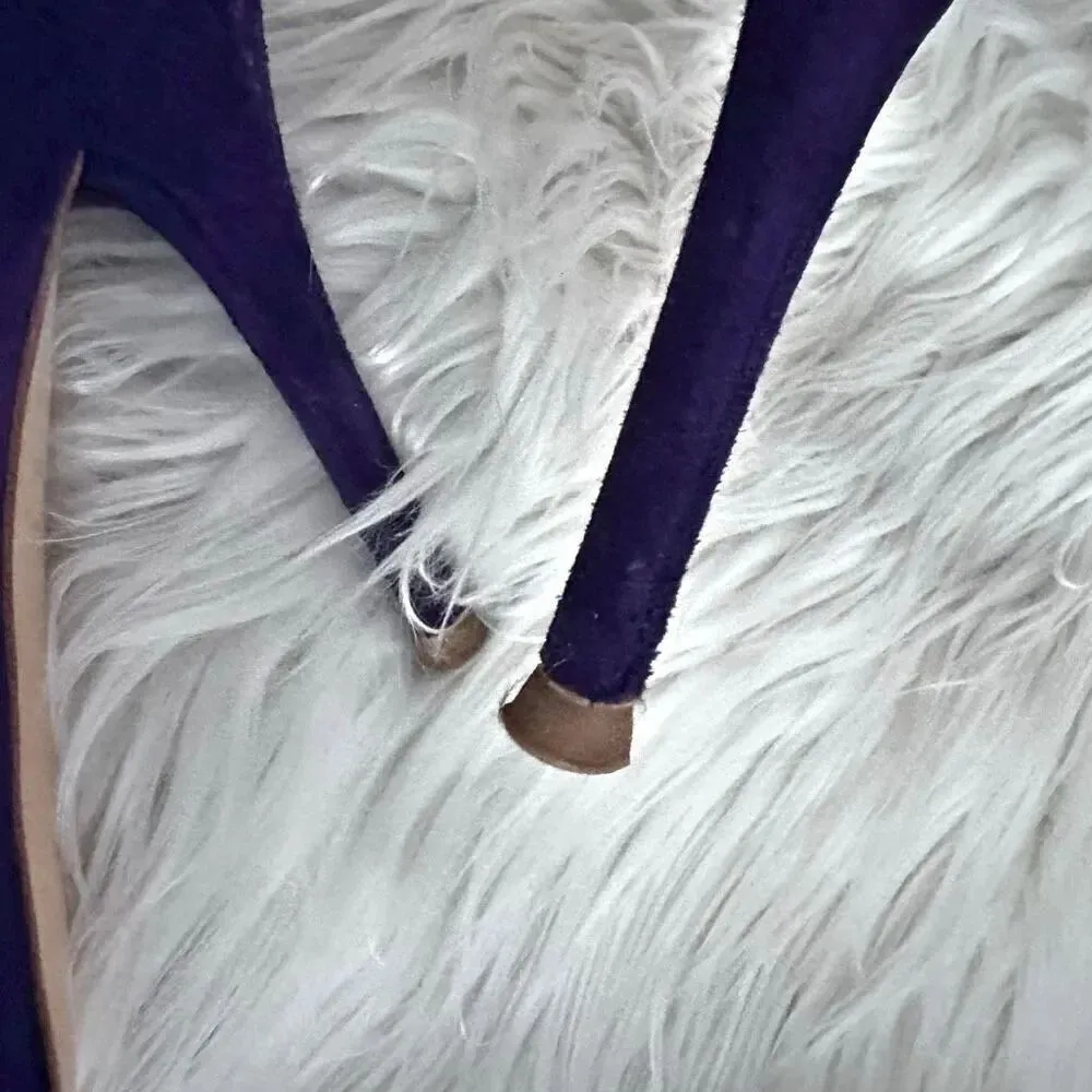 RALPH LAUREN COLLECTION | Purple Label Suede Pumps Heels Shoes Italy | Size 6.5 - Image 7