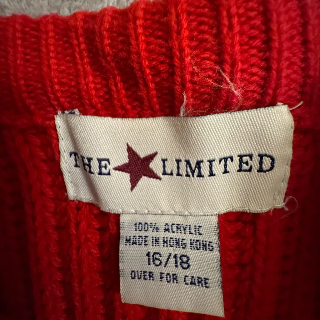 The Limited women’s PLUS Red Crew Neck Sweater - Image 2