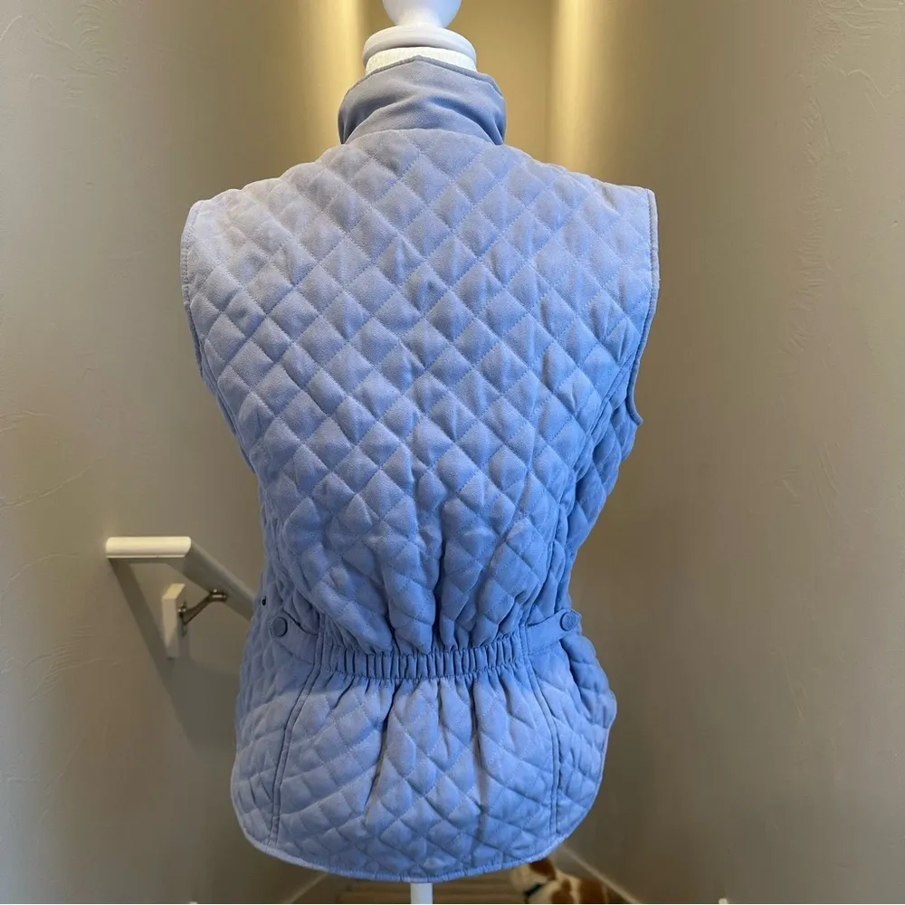 Outback Trading Co. Women's Microsuede Grand Prix Vest Periwinkle Purple Size XS Blue - Image 2