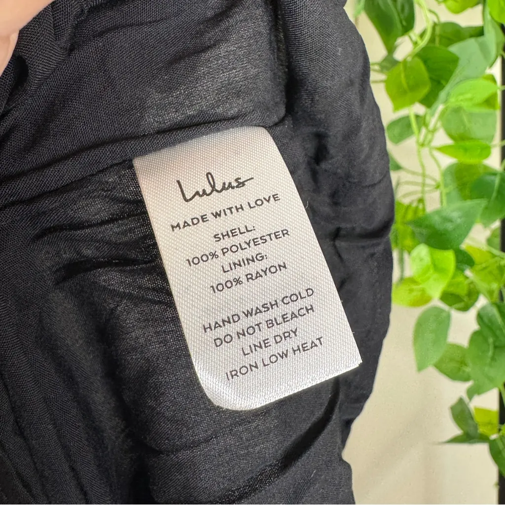 NWT Lulus Terrace Views Black Floral Print Tiered Midi Dress size XS NEW - Image 13