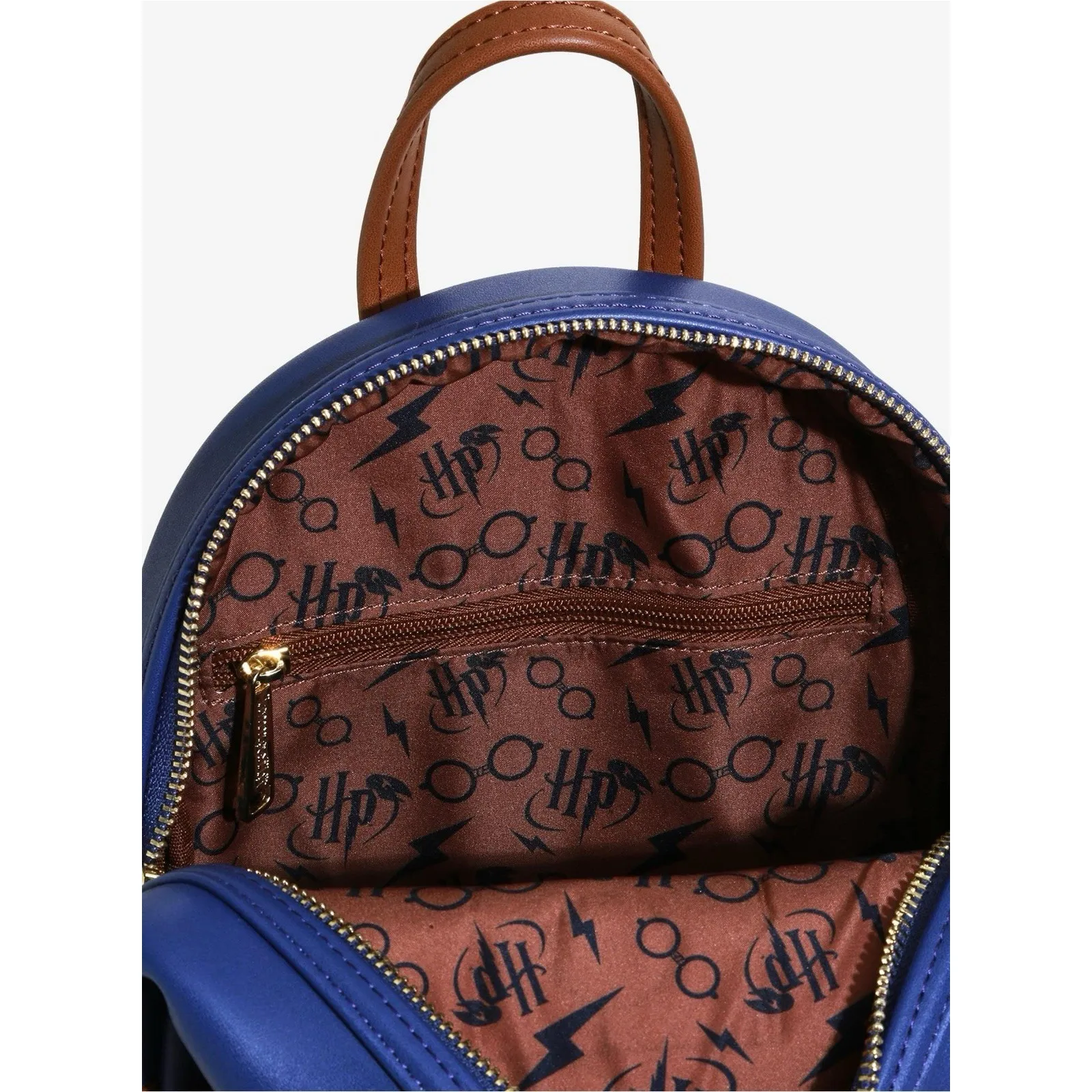 Loungefly Harry Potter Glasses Mini Backpack Navy Boxlunch Exclusive - Image 4
