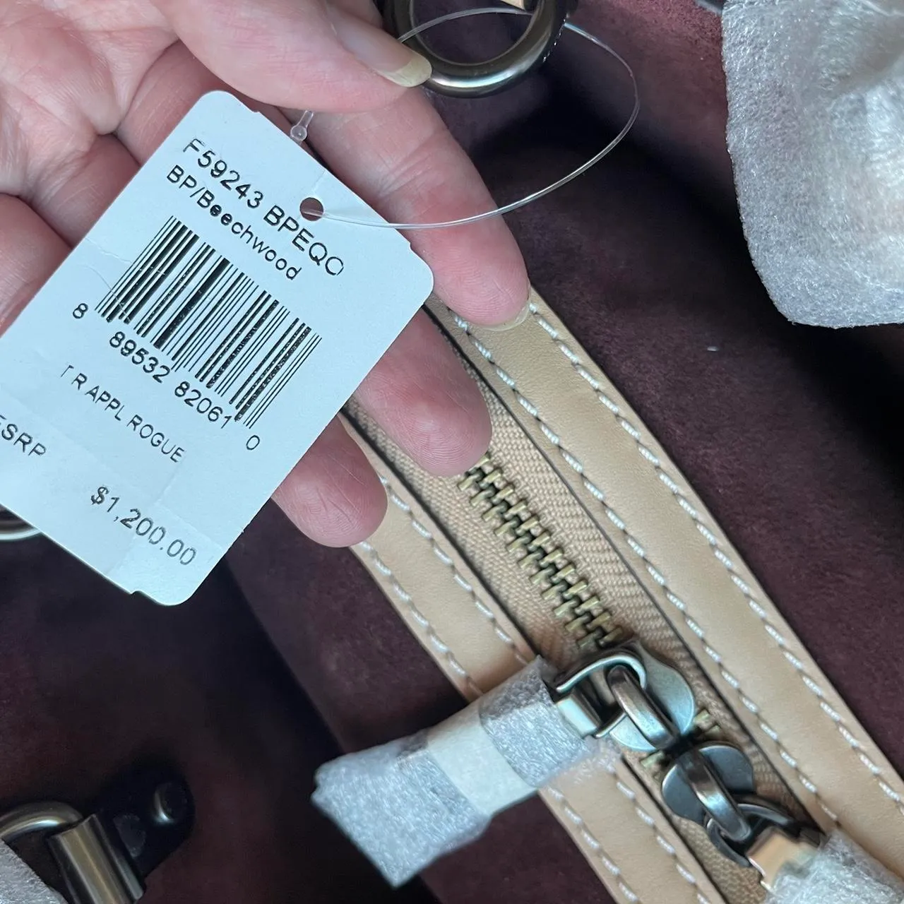 Coach  Beechwood Tea Rose Rogue 30 Leather Satchel - Image 6