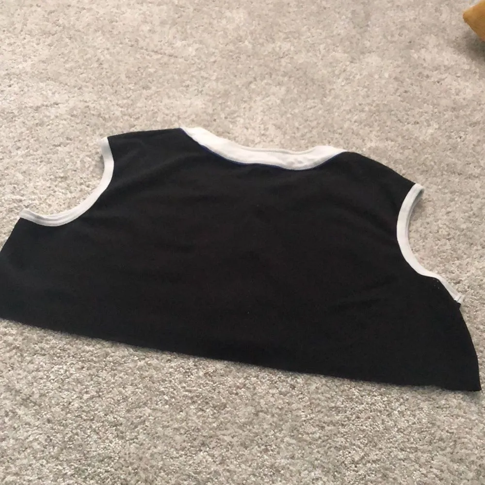 BDG crop mesh vest button open front top, size medium - Image 6