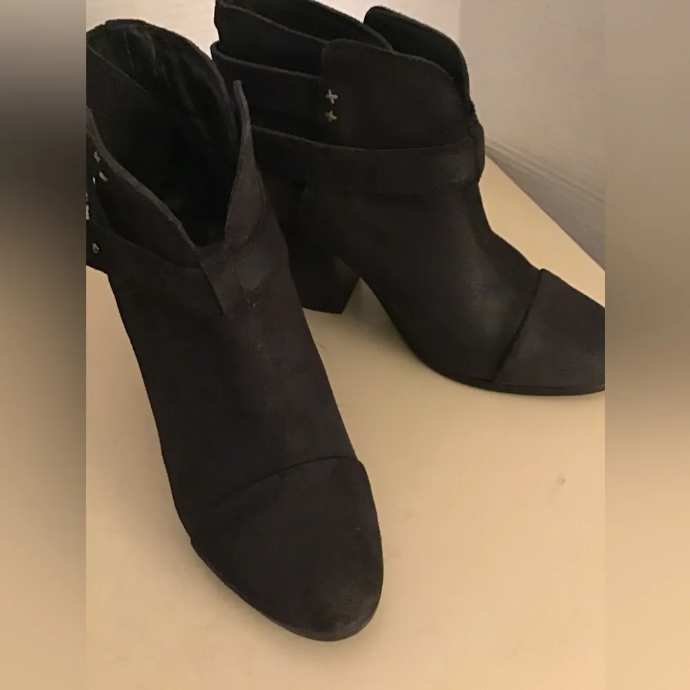 Rag & Bone women Charcoal gray leather Heel Harrow boots Size 7 - Image 5