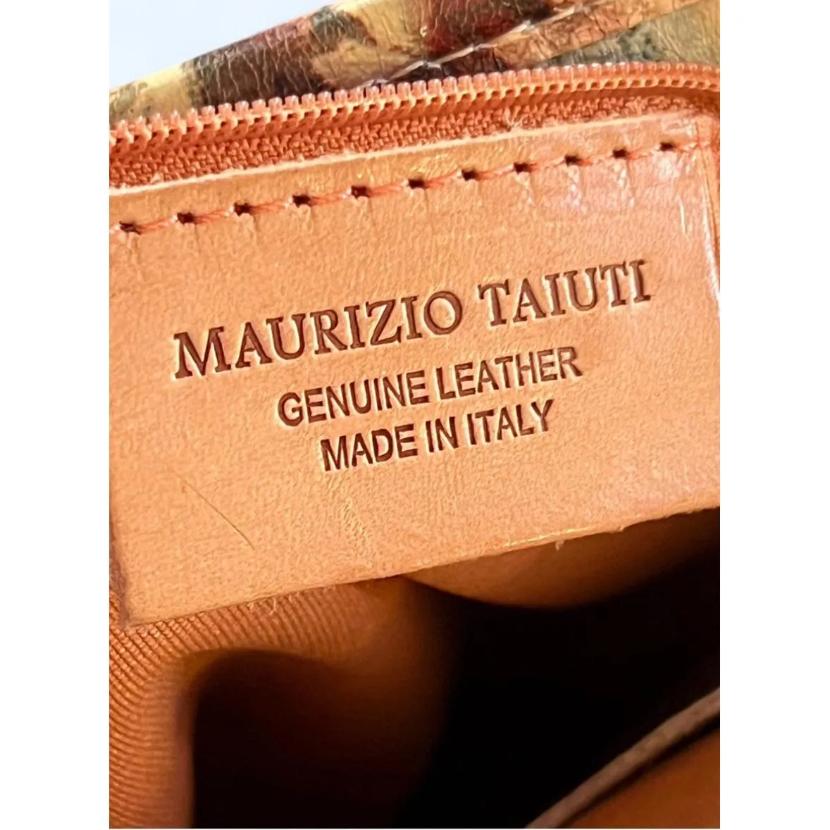 MAURIZIO TAIUTU Italy Glazed Floral Garden Boho Romantic Crossbody Bag Purse - Image 2