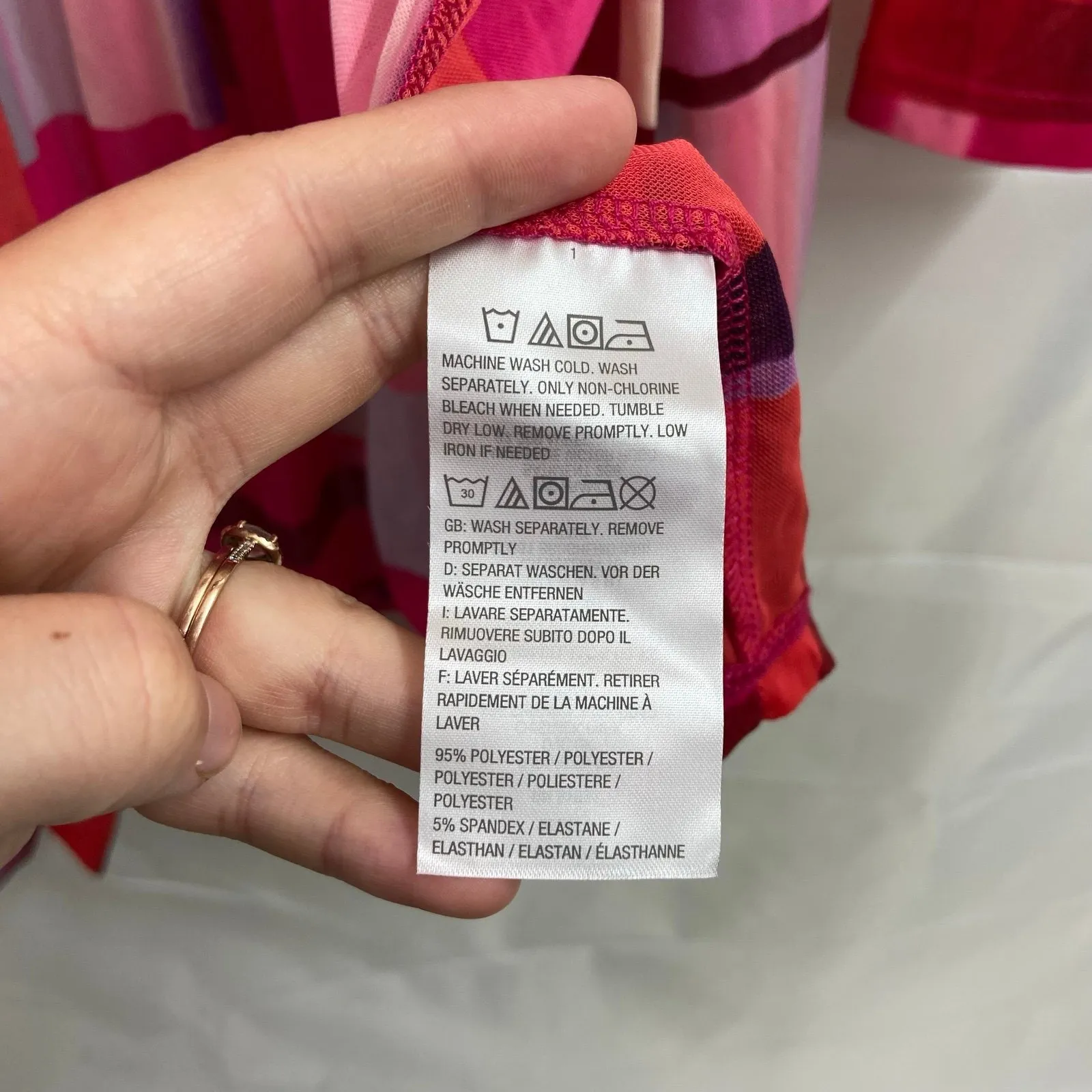 Susan Graver women's pink red colorblock mesh lightweight open cardigan large - Image 5