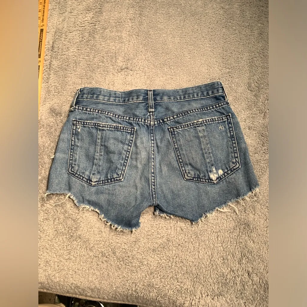 Rag and Bone  cate mid-rise short quartz distressed shorts 25 - Image 7