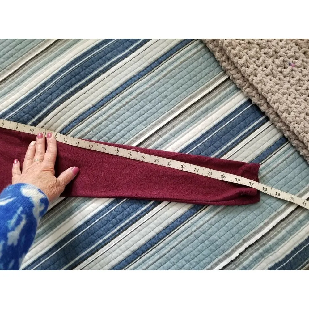 Banana Republic Cowl Neck Long Sleeve Front Drape Mulberry Sweater Top Size XS - Image 8