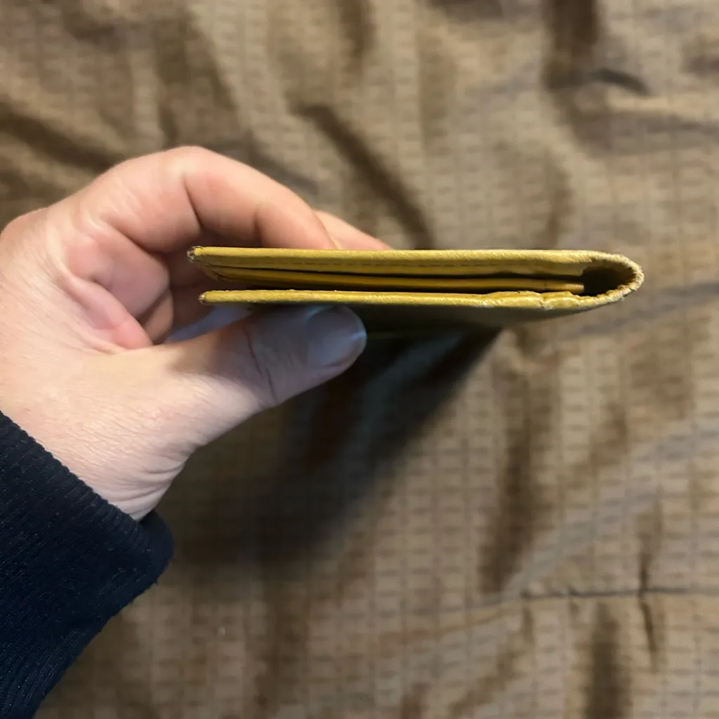 vintage Celine Macadam canvas long bifold wallet with leather trim. - Image 3