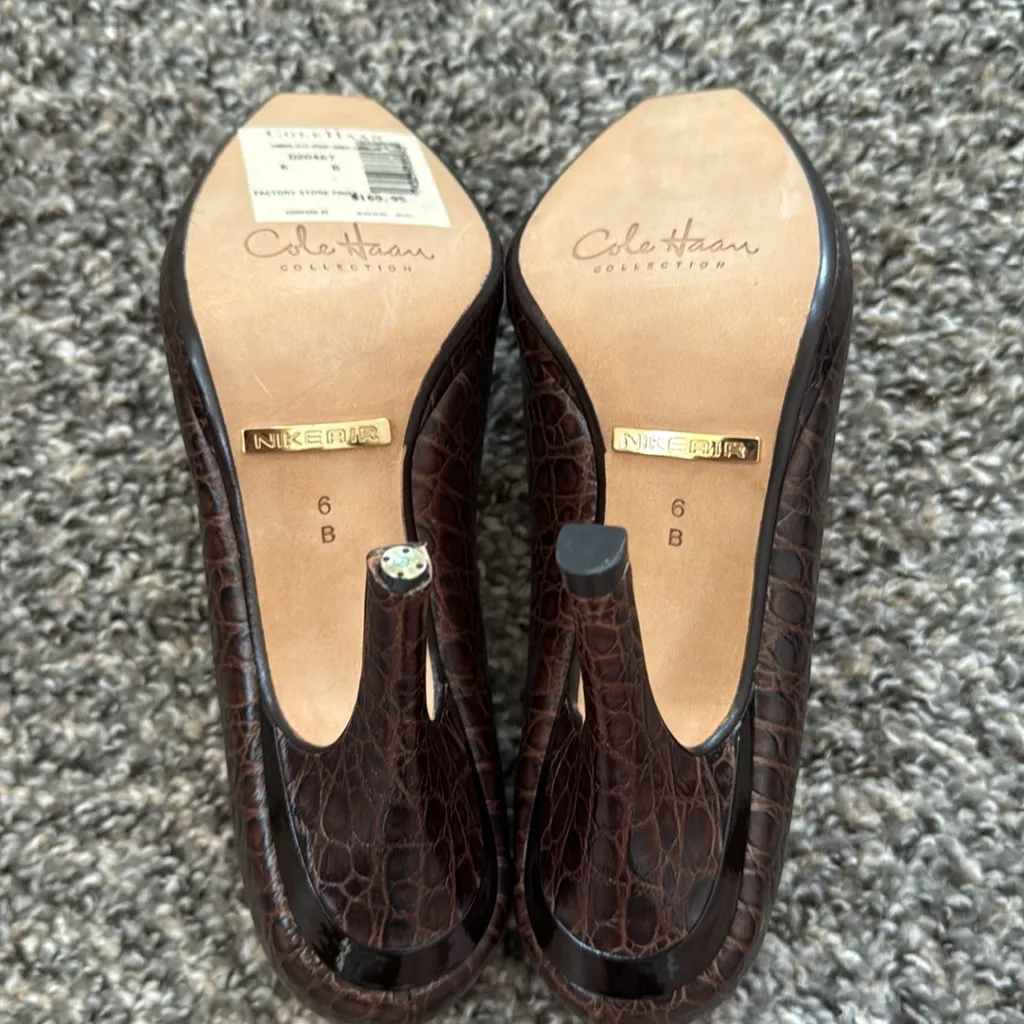 Cole Haan Brown Textured Heels - Image 12