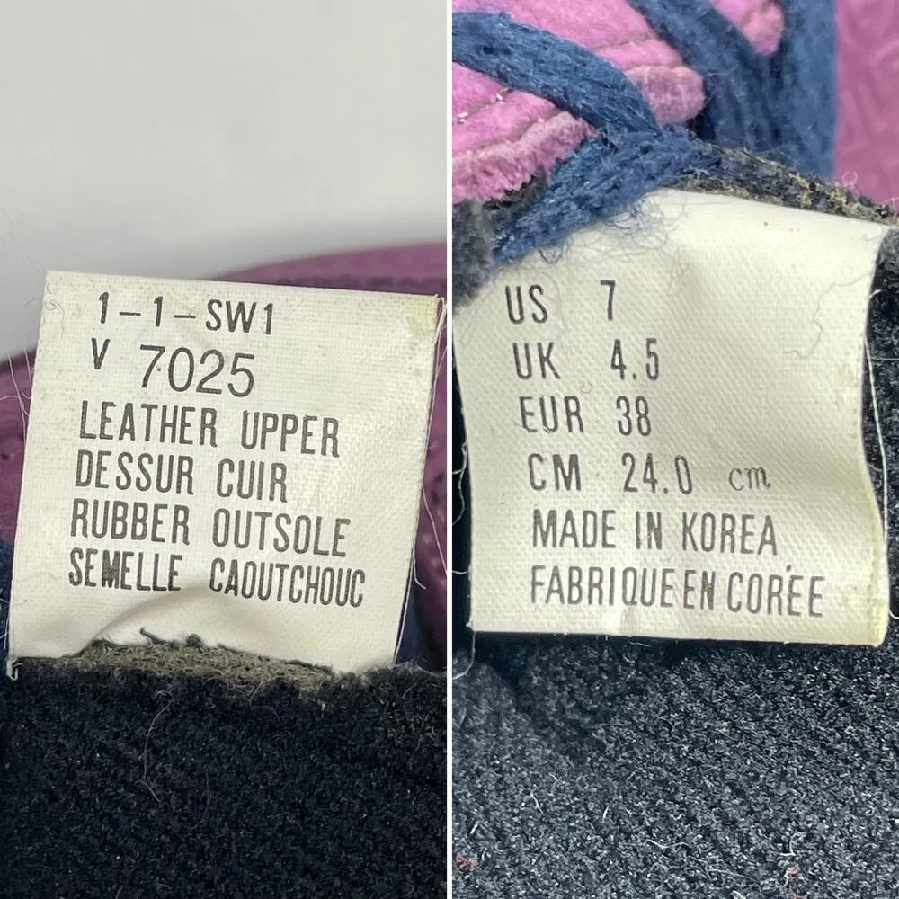 VanGrack Van Grack Vintage Purple Suede Textured Sneakers Womens 7 - Image 8