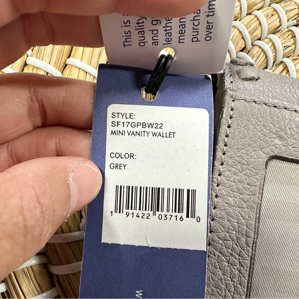 NWT Rebecca Minkoff Women’s Mini Vanity Wallet in Grey - Image 12