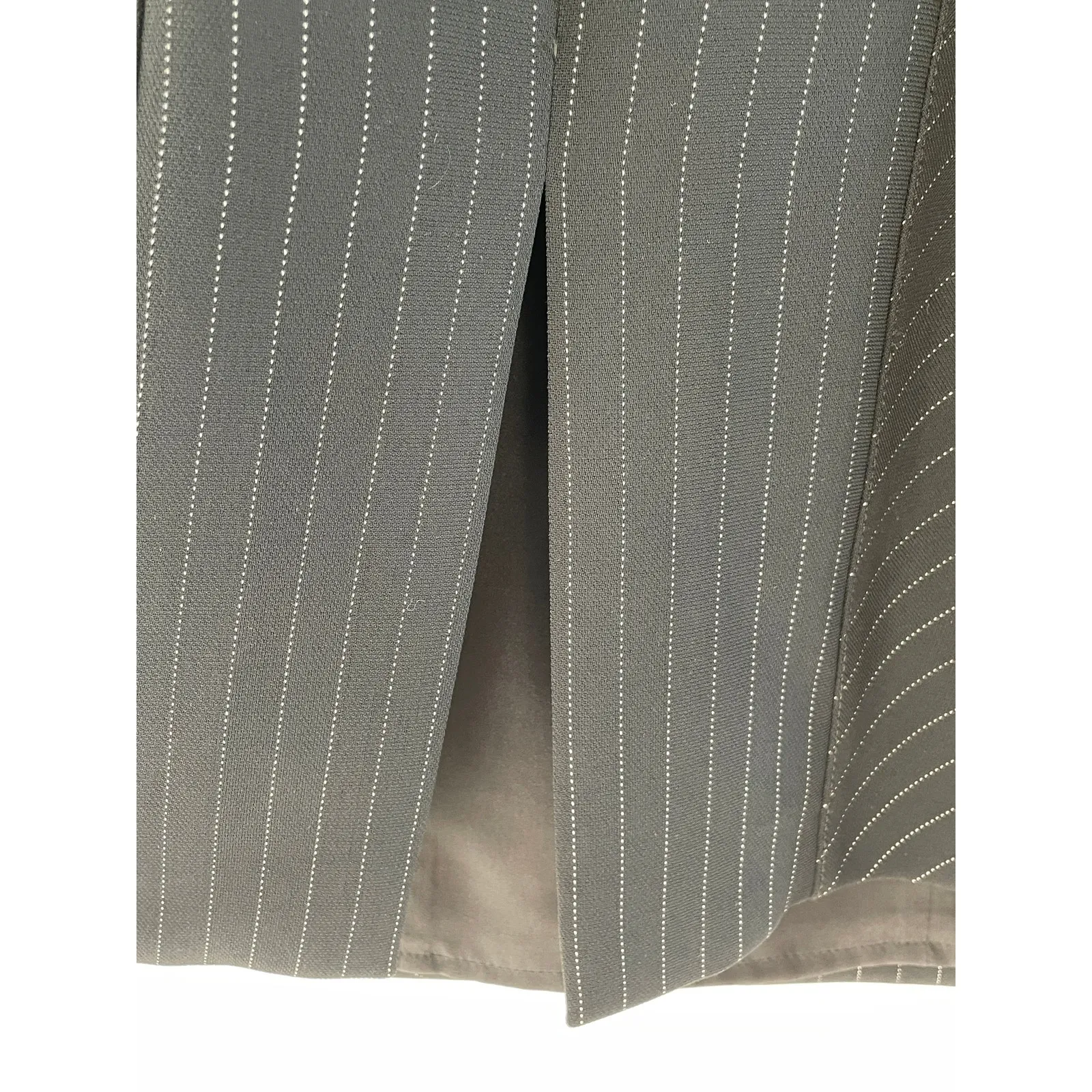 Armani Collezioni Pinstripe Sheath Dress – Size 10 – Made in Italy Black - Image 5