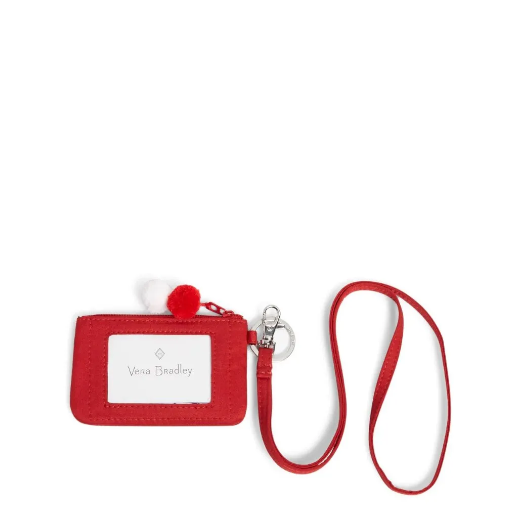 Vera Bradley Zip ID & Lanyard in Peanuts Ski Snoopy Holiday Christmas NWT - Image 2