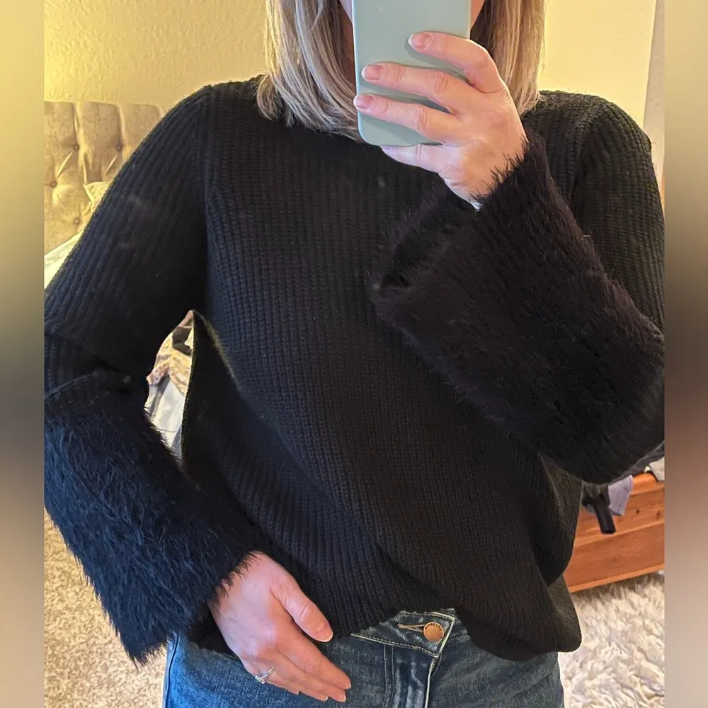 Black fur sweater - Image 4
