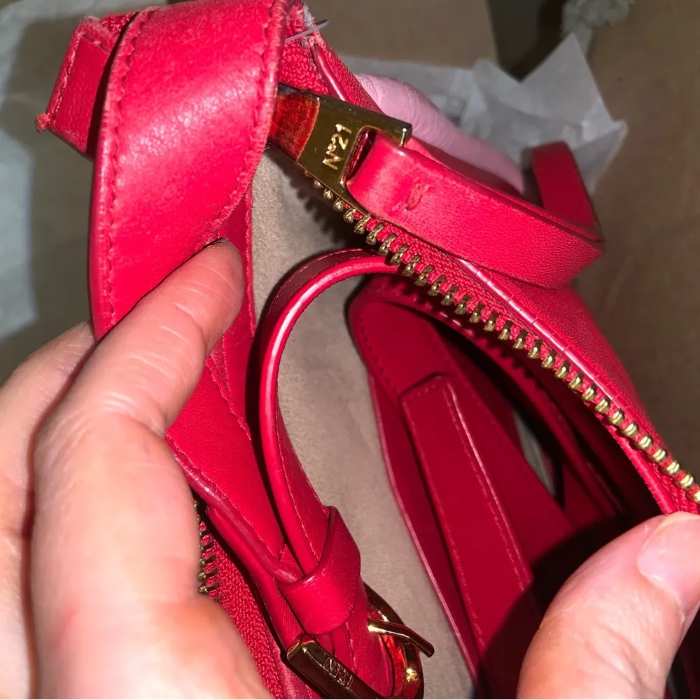 Lolita Hobo Bag No. 21 Handbags designer rare logo leather $800 revolve summer Red - Image 9