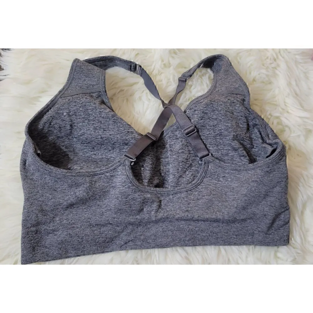 Puma Size L Gray Sports Bra - Image 2