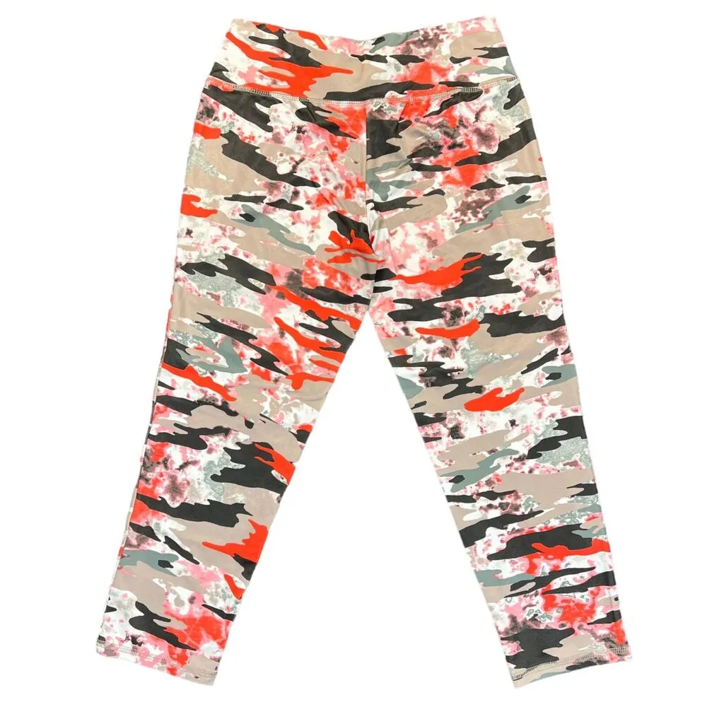 Kristin Nicole Womens Leggings Camo Print Athletic Workout Casual Capri Medium - Image 3