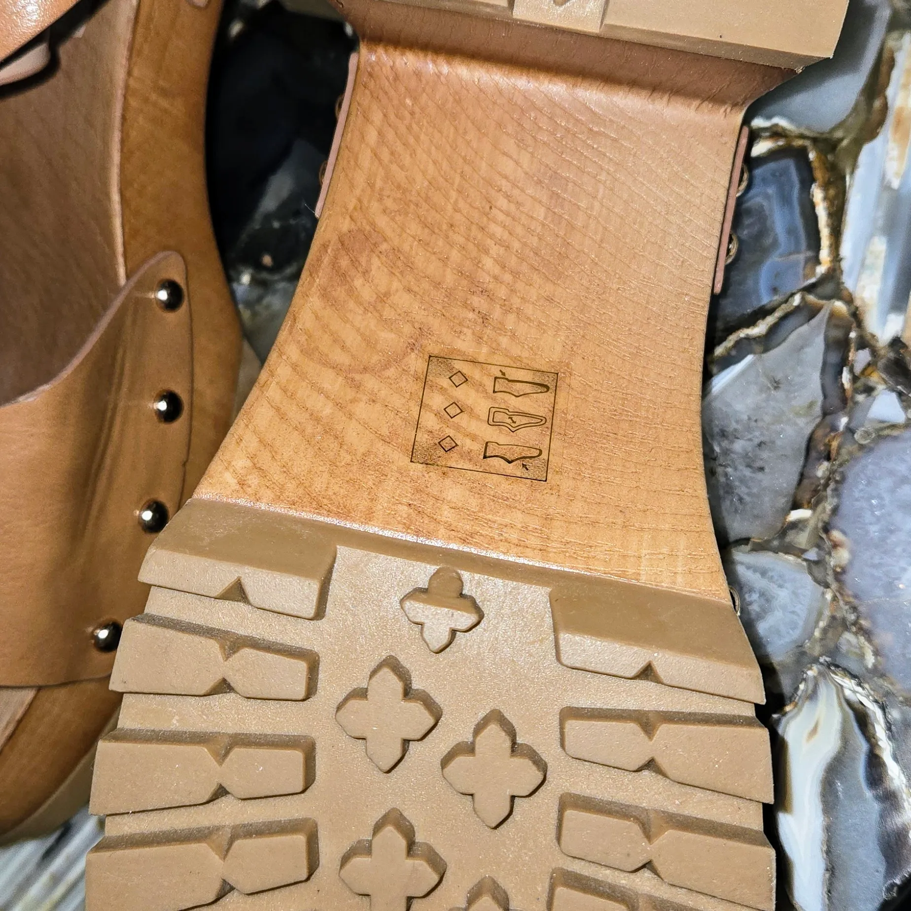 Call It Spring Tan Mules Comfortable Leather Clogs - Image 4