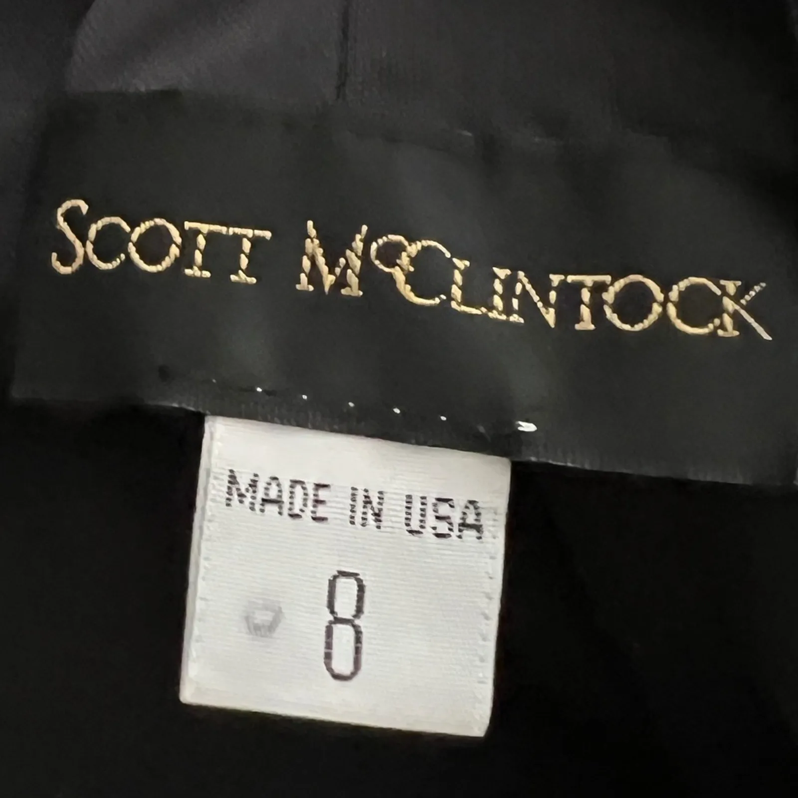 Vintage Formal Dress 8 McClintock Y2K does 60s Long Gown RARE Occasion Maxi Prom Black - Image 4