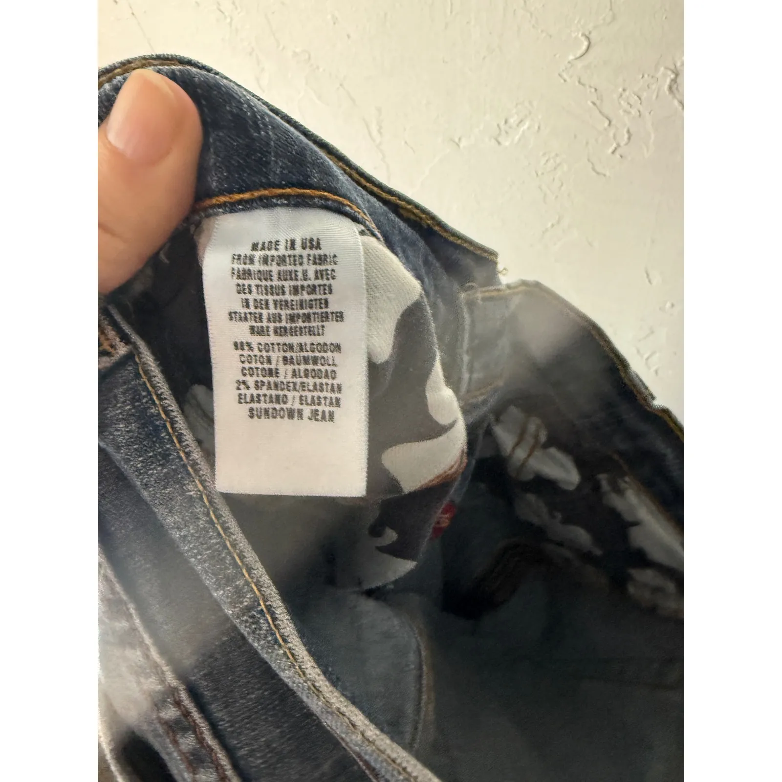 Lucky Brand Vtg Y2k Sundown Jean Women's 2 26 Bootcut Denim Made in USA Low Rise - Image 10