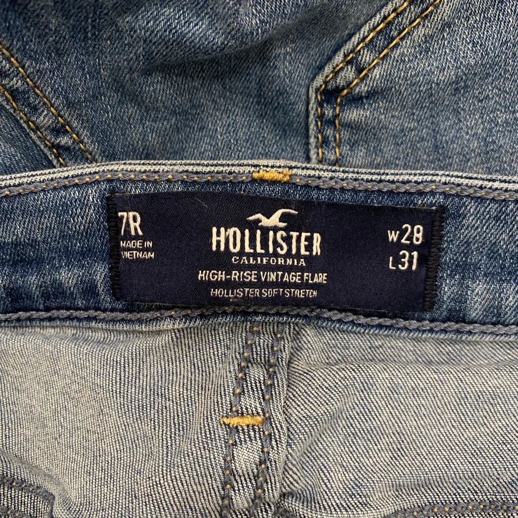 Hollister high rise vintage flare soft stretch size 7R - Image 4