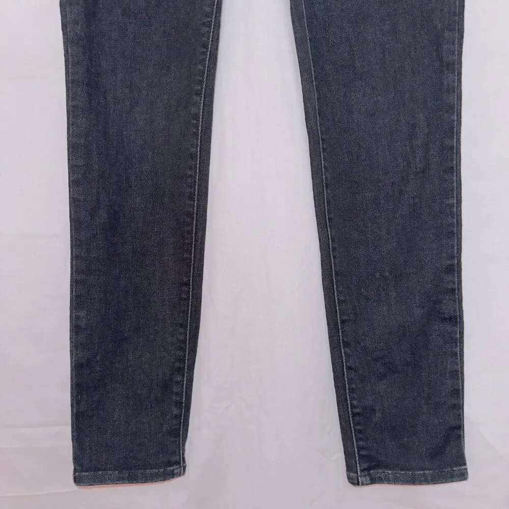 Lev's 721 black gray wash denim high rise skinny ankle jeans size 26 waist - Image 4