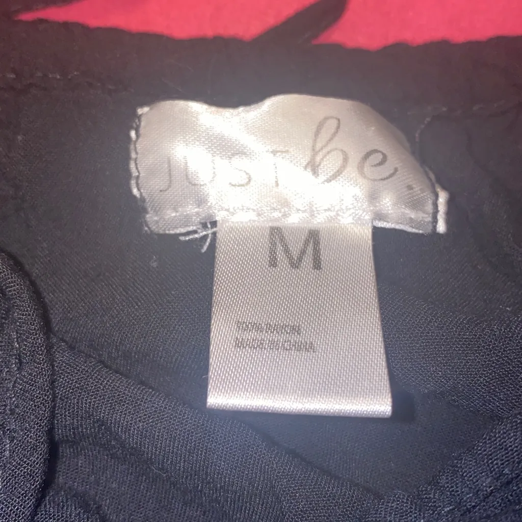 Just Be Black Cinched Waist Chic Romper With Adjustable Straps & Button Closure - Image 3