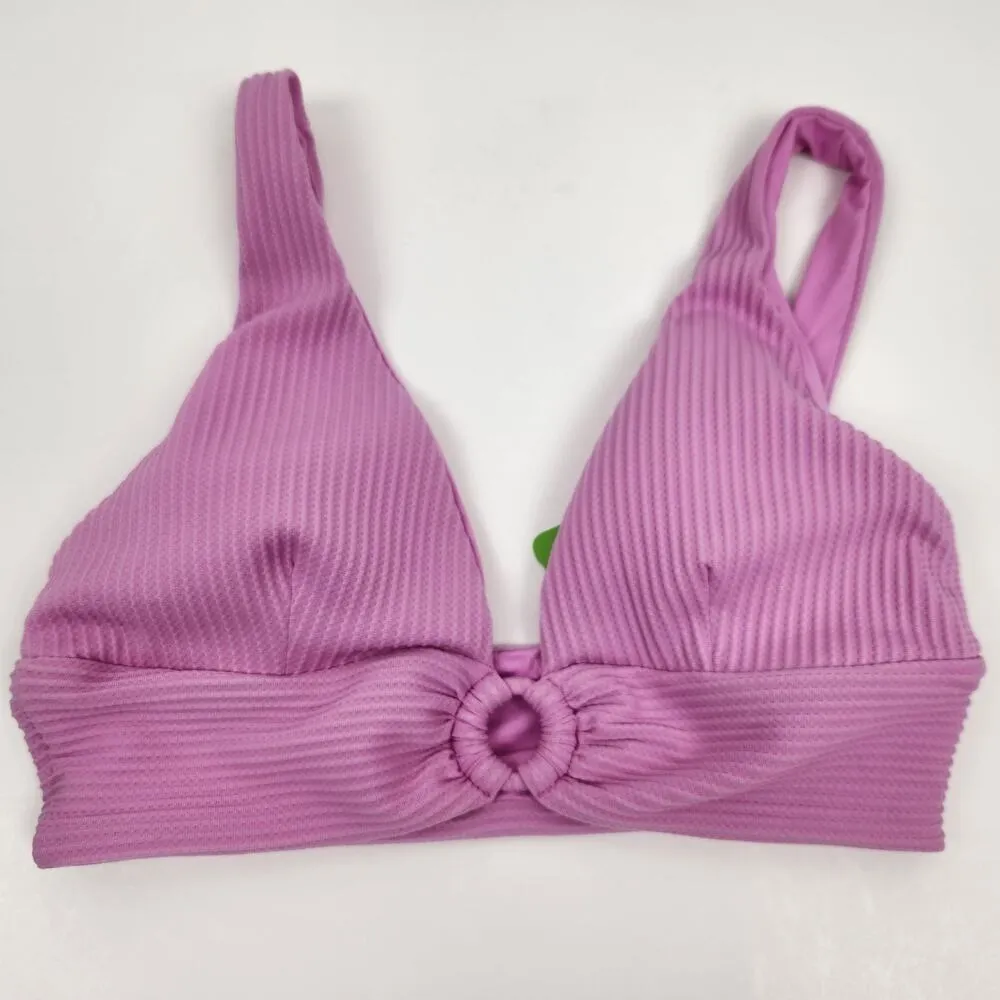 L*Space Fisher Bikini Top in Rosebud Pink Size D NWT - Image 3