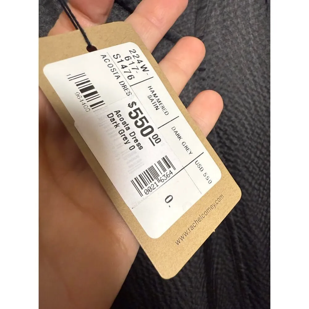 NWT Rachel Comey Acosta Dress – Dark Grey, Women’s Size 0 - Image 6