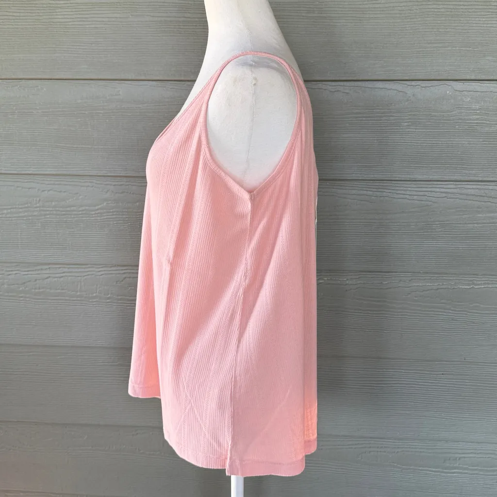 THE GREAT. Pointelle Sleep Cami Pink Size L - Image 4