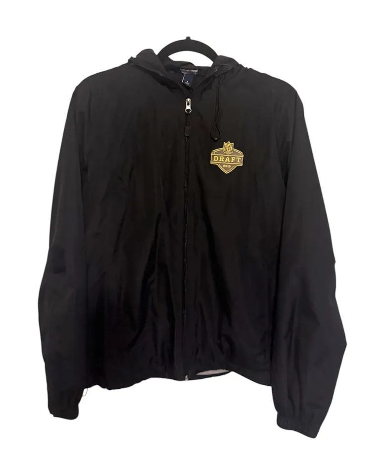 NFL Draft 2015 Rain Jacket Sport Jacket Teammate Black Coat Size Small - Image 1