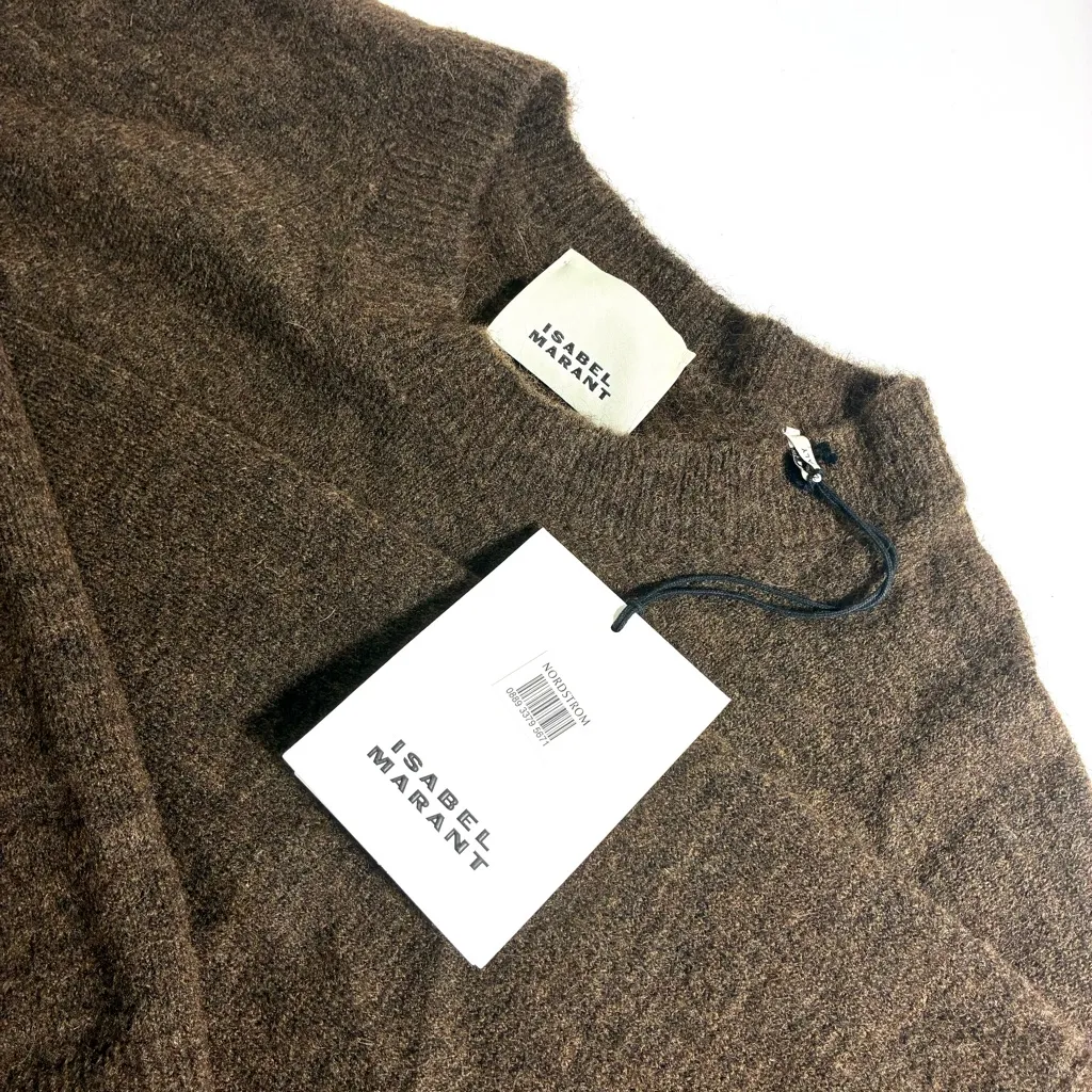 Isabel Marant Kingston Crewneck Sweater Bronze Alpaca Wool Blend US 10 FR 42 NWT - Image 5