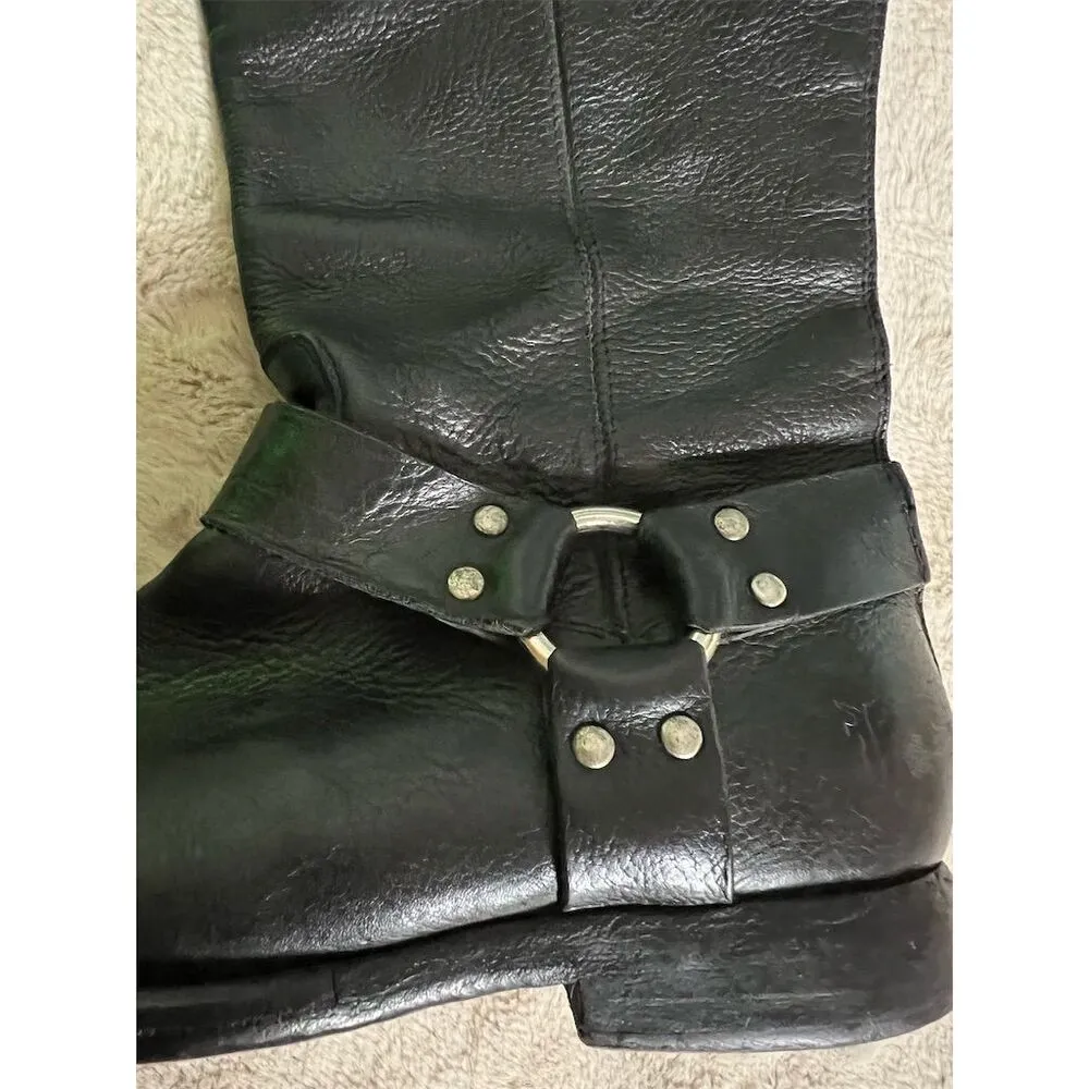 Frye Women's Phillip Harness Tall Riding Boots Black Size 8 B - Image 5