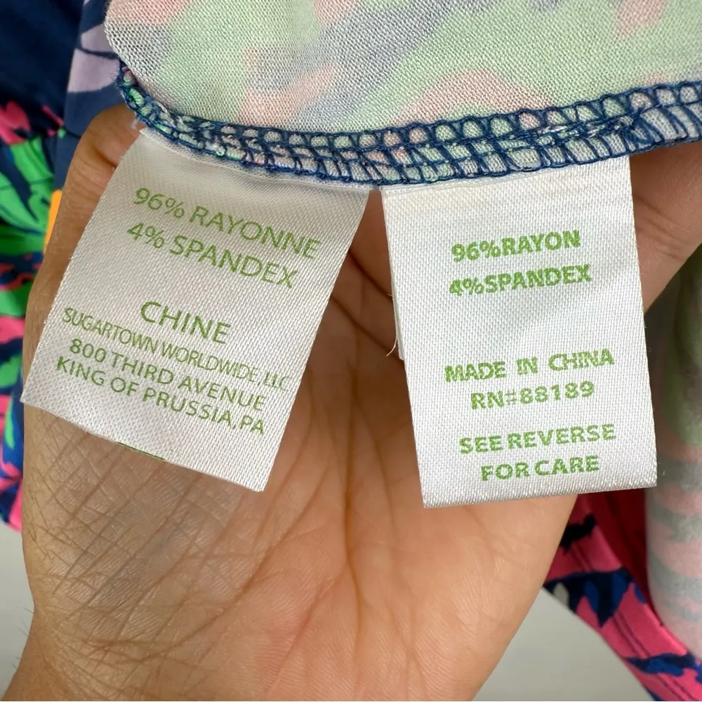 NWOT Lilly Pulitzer Klea Romper Indigo All a Glow Summer Shorts Dress Women's XS - Image 7