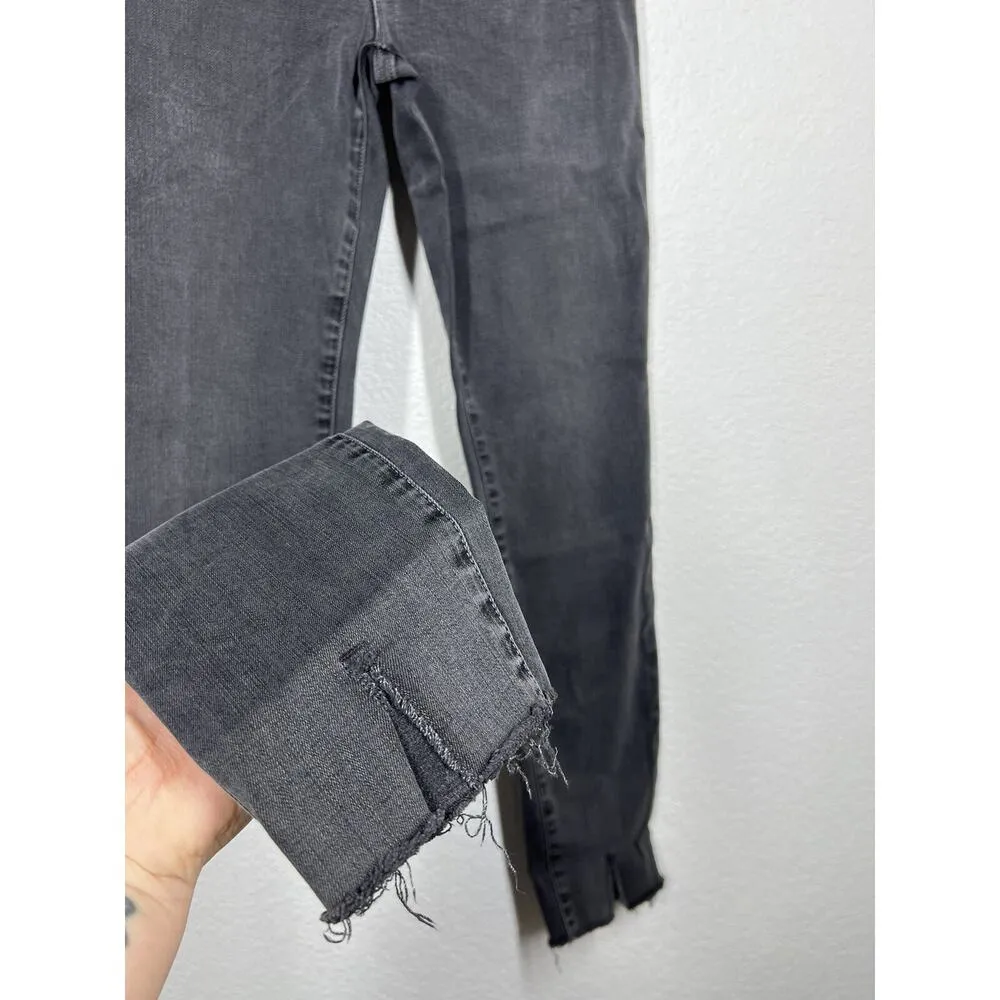 Frame Le Skinny De Jeanne Jean Size 27 Drover Raw Front Split Hem - Image 2