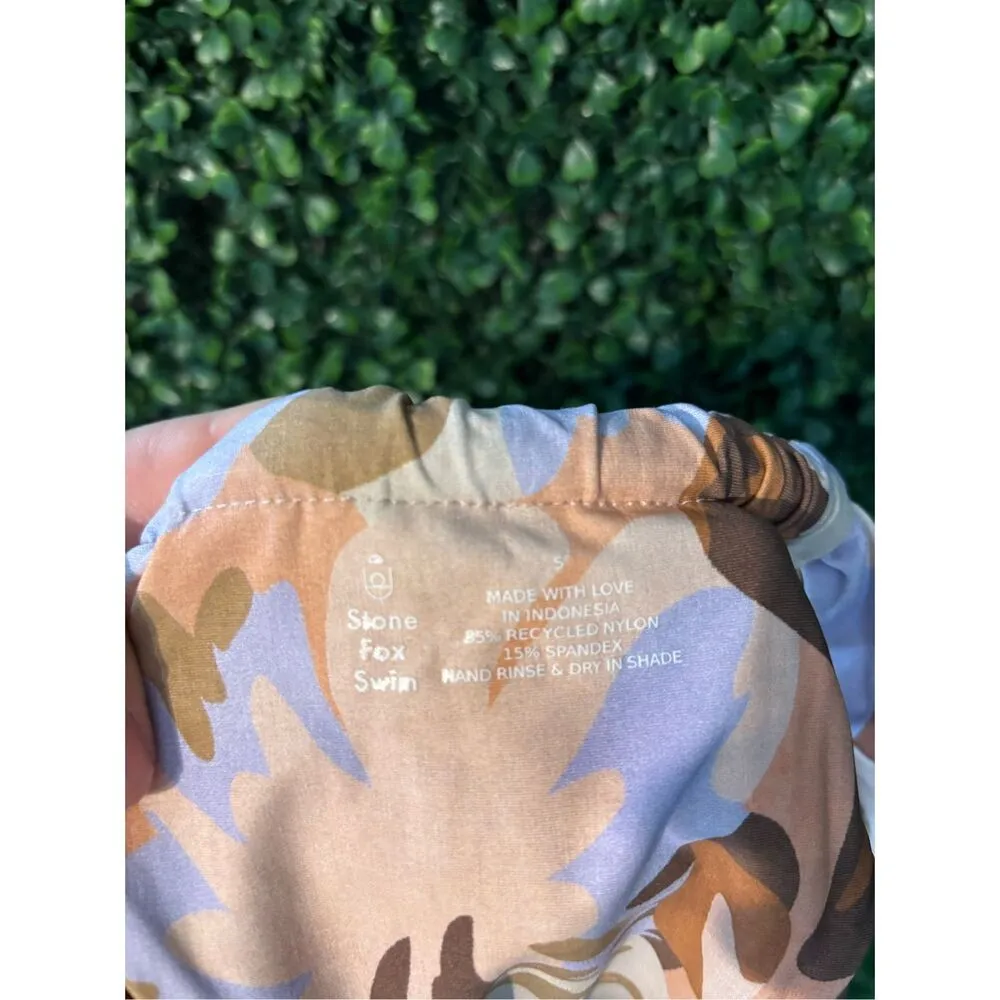 Stone Fox Swim  Cheeky High Rise Bikini Bottoms Sz Small - Image 4