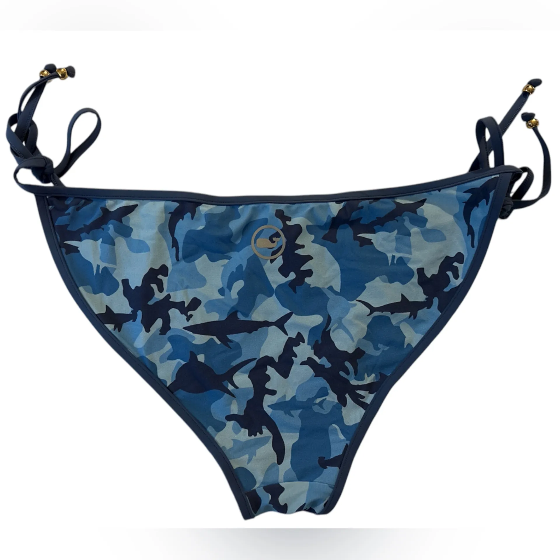Vineyard Vines Shark Week Blue Bikini Bottom - Size Small - Image 2
