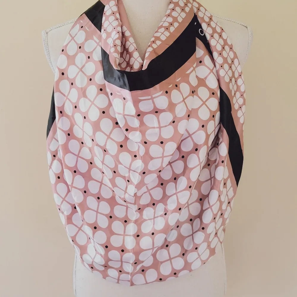 Monat floral satin square scarf 35x35 - Image 3