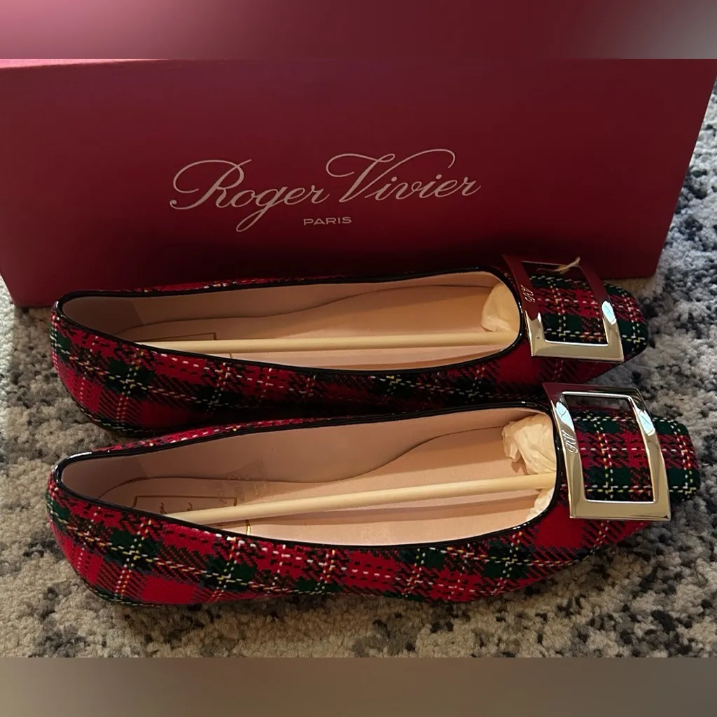 Roger Vivier Red Green Trompette Piping Ball Loafer size 37 - Image 6
