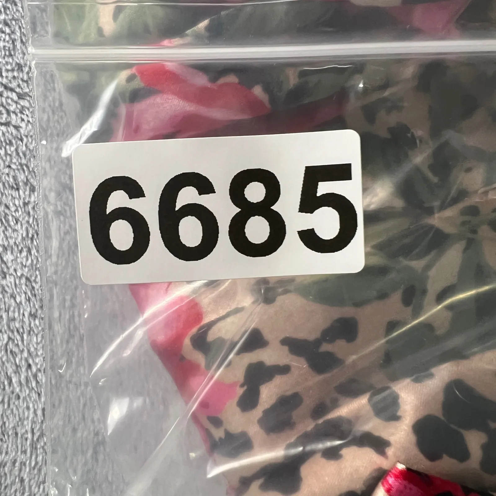 Vtg. Linea Donatella Robe Leopard Floral Print Lace Trim Kimono Satin Medium - Image 13