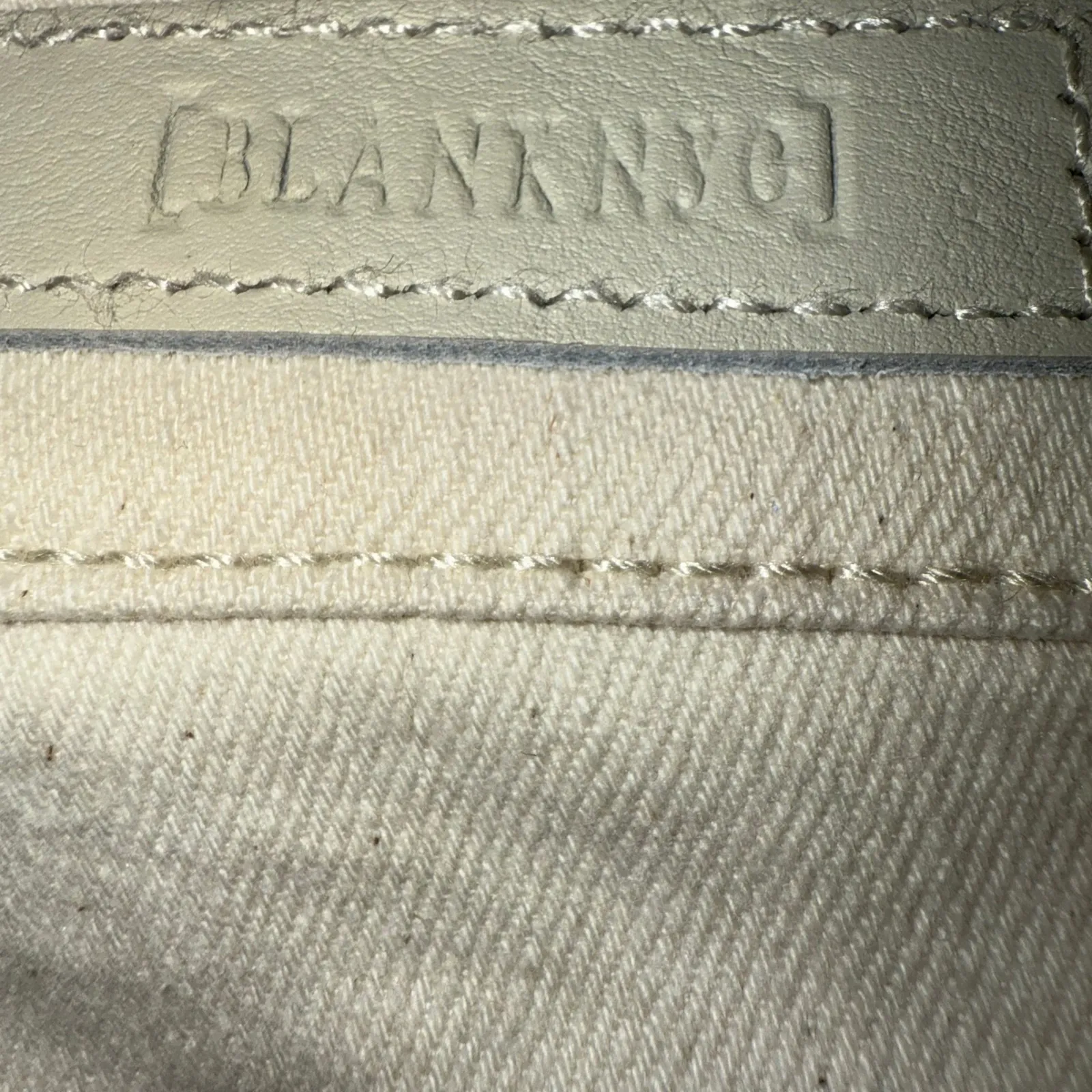 BLANKNYC Skinny Classique Lace Up Mid Rise Cream Skinny Jeans Size 28‎ Tan - Image 7