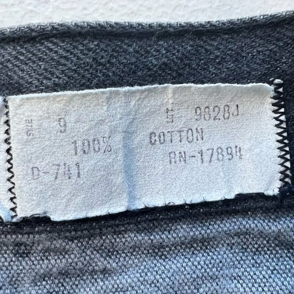 Vintage 80s tapered colorblock high waist jeans Black Size undefined - Image 9