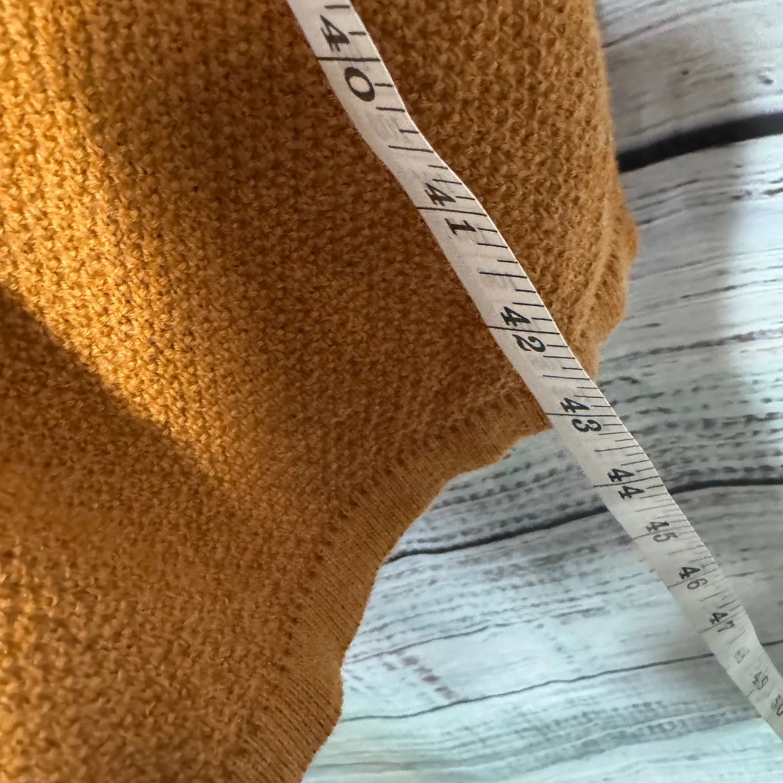 PrAna Milani V-Neck Dress Spice Tan Knit Sweater Wool Fall Preppy XL - Image 7