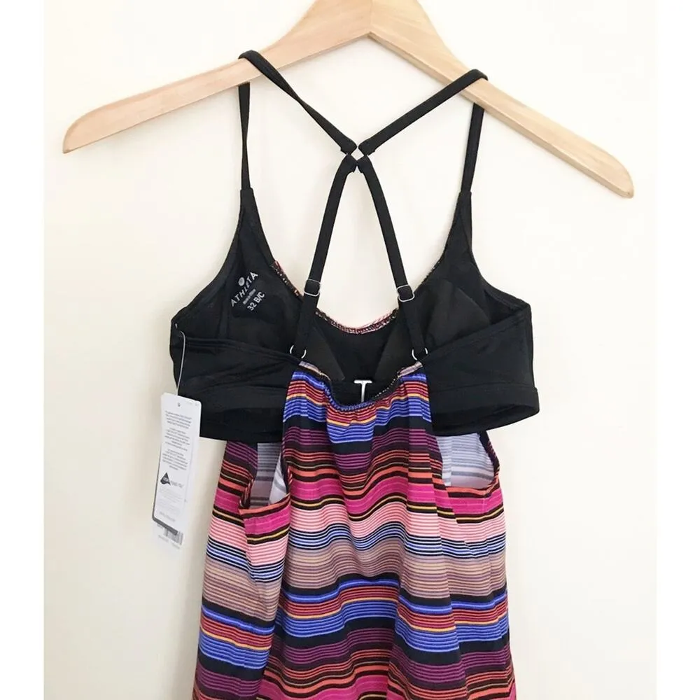 Athleta Capri Swimsuit Bathing Suit Tankini Tank Bra Top 32 BC B C underwire new - Image 7